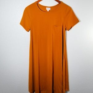 LULAROE Autumn Brown CARLY DRESS